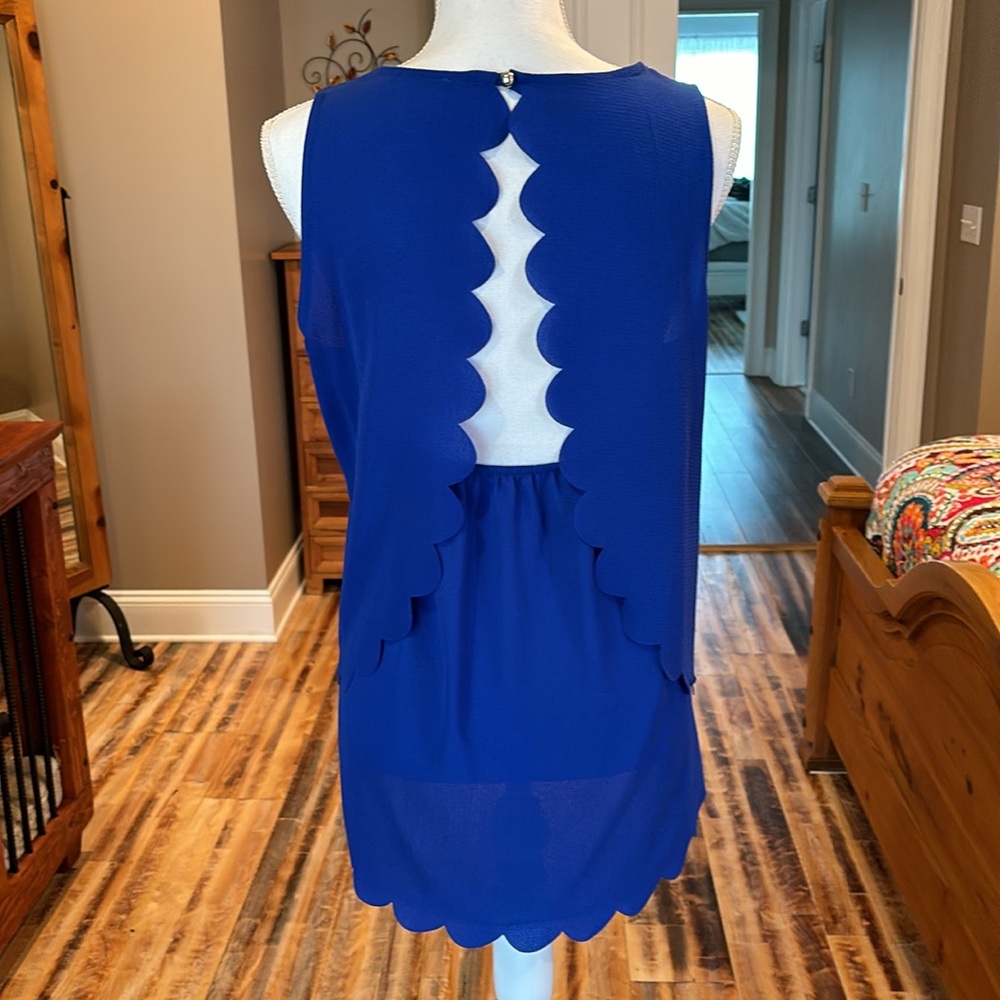 Royal Blue Blouse size medium
